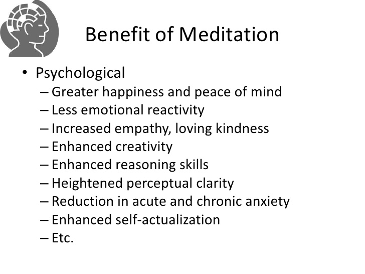 benefits of meditation